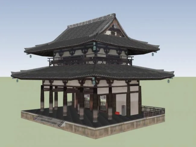 Sketchup Ancient Architecture Model | Multi story Temple Pagoda Architecture, Ancient Temples, Ancient Buildings, Chinese Style