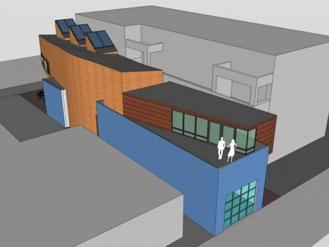 Sketchup Business Model | Multi story Shopping Mall Building, Modern Style