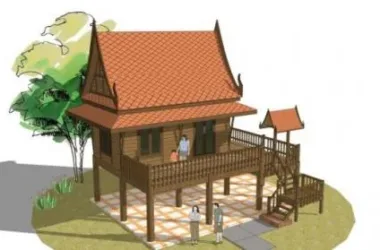 SketchUp Residential Model: Classical Style Cabin Design-BIM WORLD