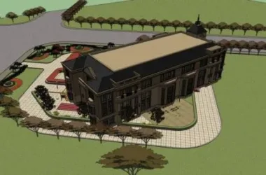 Multi-Story Classical European-Style Kindergarten Model for SketchUp-BIM WORLD