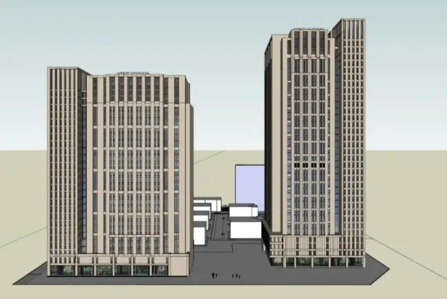 Sketchup Office Model | High rise Office Building, Modern Style
