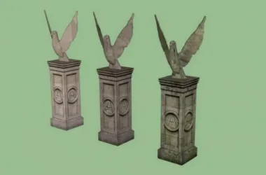 SketchUp Materials for European Animal Landscape Sculpture Models-BIM WORLD