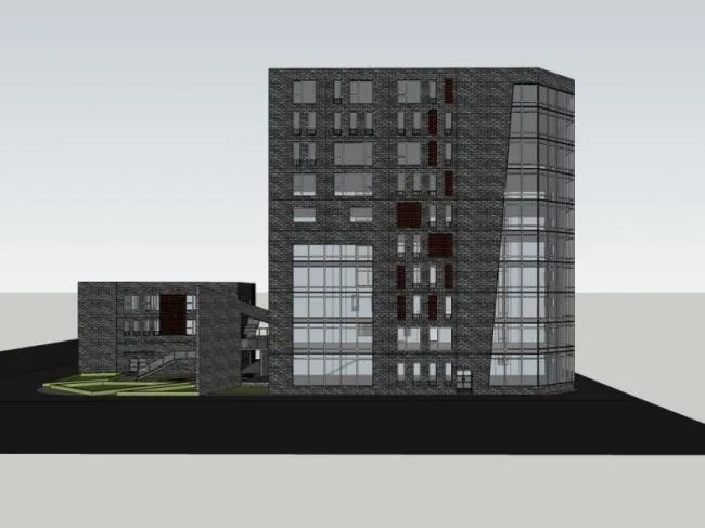 Sketchup Office Model | Multi story Office Building, Modern Style