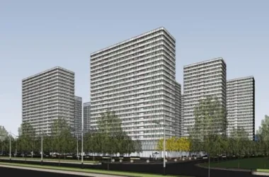 Modern High-Rise Apartment with Ground-Floor Commercial Space | SketchUp Residential Model-BIM WORLD