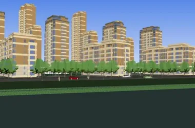 Modern High-Rise Residential Building Model in SketchUp-BIM WORLD