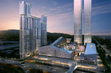 SketchUp Model of a Modern Super High-Rise Commercial and Office Complex-BIM WORLD