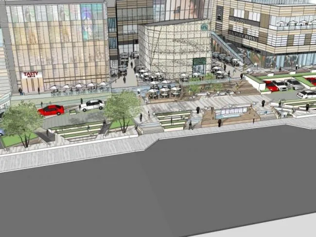 Sketchup Complex Model | Multi story Commercial Complex, Modern Style