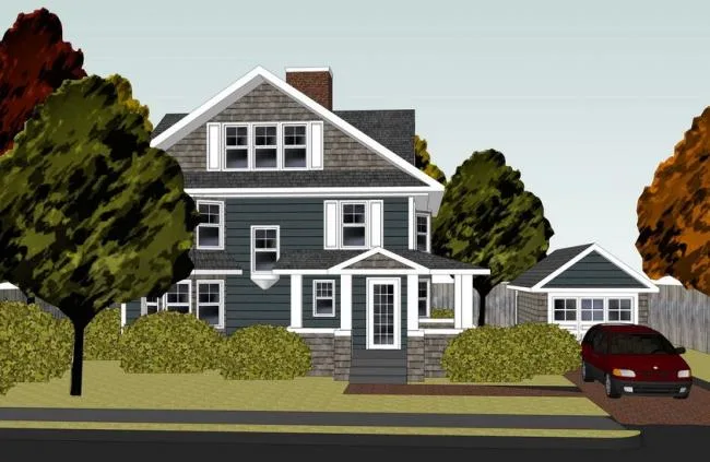 SketchUp Villa Models: American, North American, and European Styles