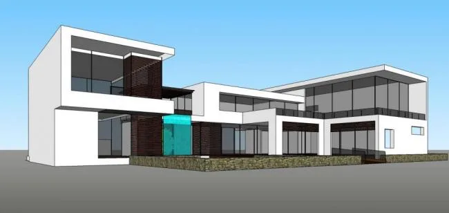 Sketchup Villa Model | Solo Villa, Modern Style