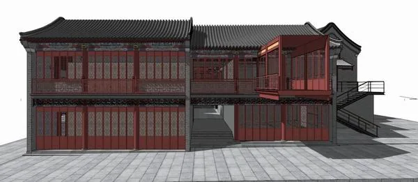 Sketchup Ancient Building Model | Multi storey round ridge roof buildings, Chinese style, ancient buildings
