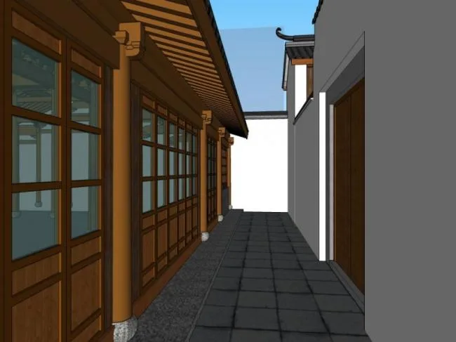 Sketchup Villa Model | Villa, Chinese Style