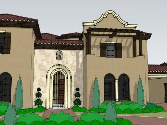 Sketchup Villa Model | Solo Villa, European Style