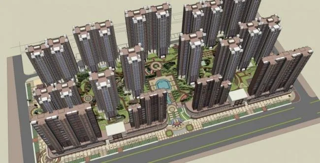 Sketchup Landscape Model | Community Landscape, Residential Landscape, Modern Style
