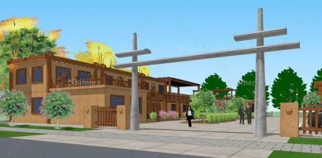 Sketchup Office Model | Civil and Architectural Research Institute, Office Building, Modern Style