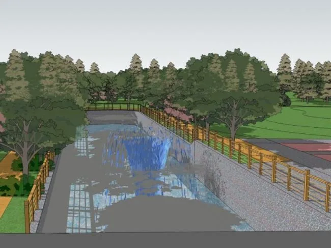 Sketchup Landscape Model | Park Landscape, Modern Style