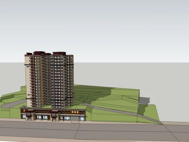 Sketchup Residential Model | High rise Residential Buildings, Tibetan Style