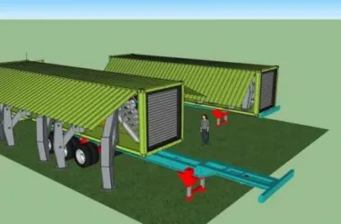 Modern Single-Story Container Home Residential Model in SketchUp-BIM WORLD