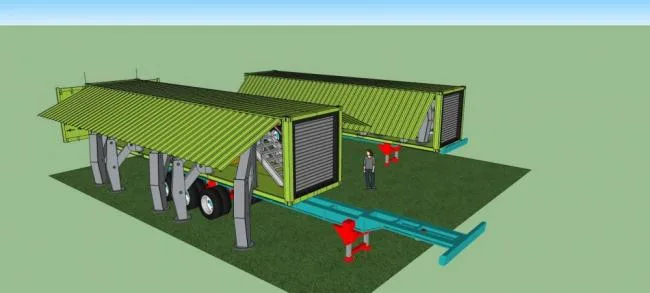 Sketchup Residential Model | Containerized Residence, Residential Building, Single Story, Modern Style