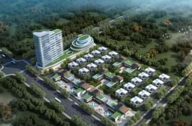 Modern Multi-Story Mixed-Use Residential and Commercial SketchUp Model-BIM WORLD