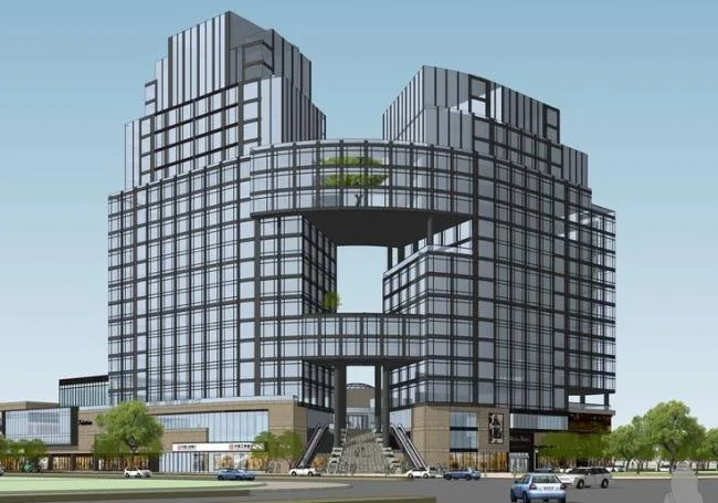 Sketchup Office Model | High rise Office Building, Multi story Commercial Street, Modern Style