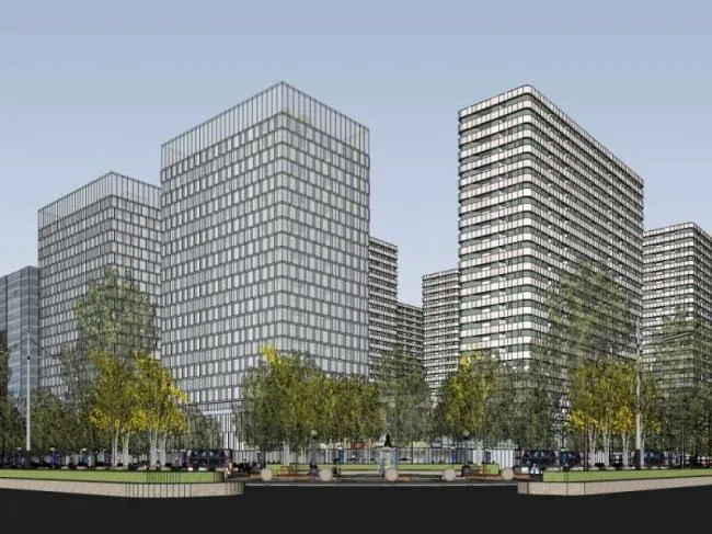 Modern High-Rise Residential Area | SketchUp Residential Model-BIM WORLD