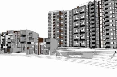 SketchUp Residential Models: Modern High-Rise, Western-Style, and Sea View Homes-BIM WORLD