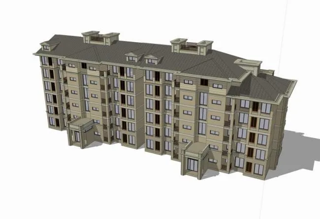 Sketchup Residential Model | Mid to High Rise Residential Buildings, Grassland Wind, Residential Buildings