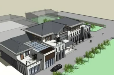 SketchUp Business Model: Multi-Story Club in Modern Chinese Style-BIM WORLD