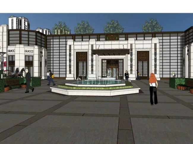 Sketchup Business Model | Sales Office, Modern Style