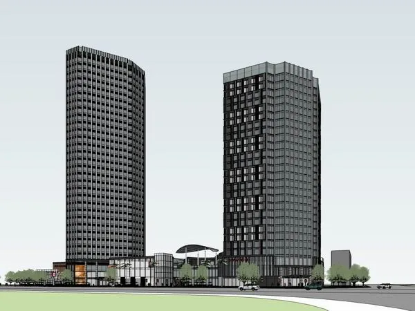 Sketchup Complex Model | Super high-rise office building, hotel, commercial, complex, modern style