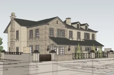 Modern Twin Villa Design in SketchUp-BIM WORLD