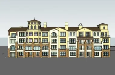 SketchUp Residential Model: Multi-Story Classical Style Housing Complex-BIM WORLD