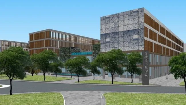 Sketchup School Model | Multi story university office building, school teaching building, university campus, educational building, modern style