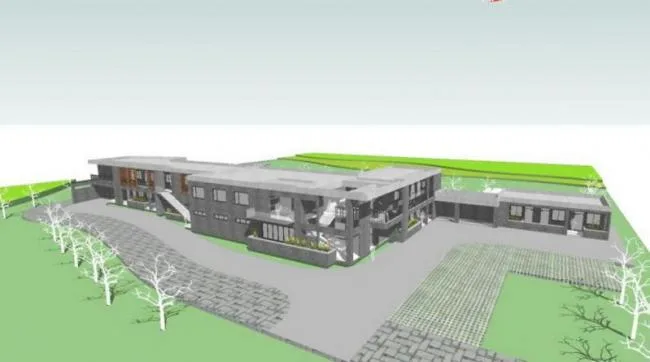 Sketchup Cultural Model | Multi story Activity Center, Cultural Architecture, Modern Style