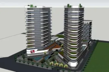 SketchUp Complex Model: Modern High-Rise Commercial Building-BIM WORLD