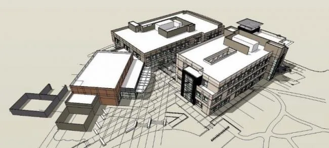 Sketchup Office Model | Multi story Office Building, Modern Style