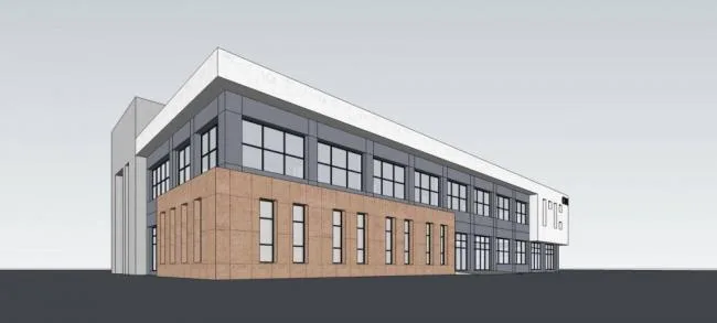 Sketchu Industrial Building: Modern Multi-Story Factory Architecture