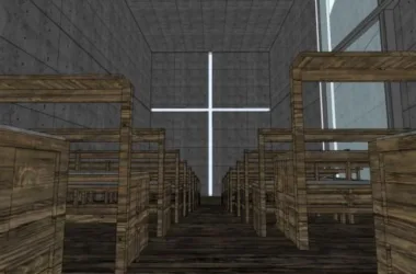 SketchUp Cultural Model: Modern Church of Light by Tadao Ando-BIM WORLD