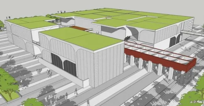 Sketchup Cultural Model | Multi story Art Museum, Shanghai Xuhuilong Art Museum, Cultural Architecture, Modern Style