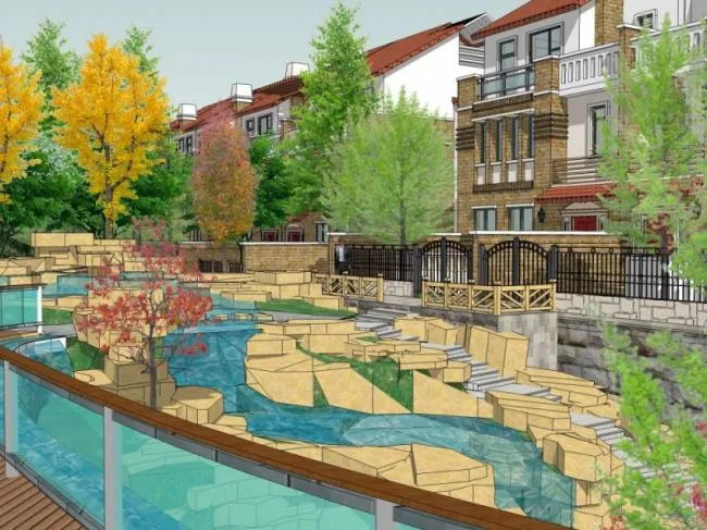Sketchup Landscape Model | Community Landscape, Residential Landscape, Modern Style