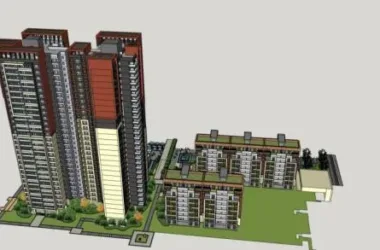 Modern High-Rise Residential Community Models in SketchUp-BIM WORLD