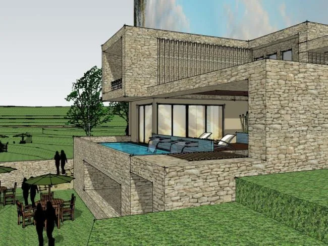 Sketchup Villa Model | Solo Villa, Mountain Villa, Modern Style, Multi story