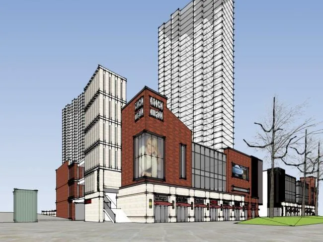 Sketchup Complex Model | Commercial Complex, Modern Style