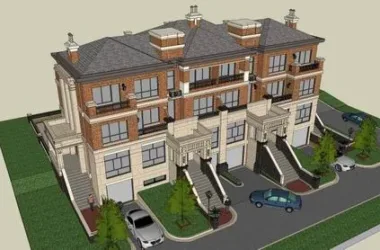 Classical Twin Villa Model in SketchUp-BIM WORLD