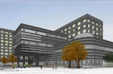 Modern Multi-Story Hotel Model in SketchUp | Commercial Building Design-BIM WORLD