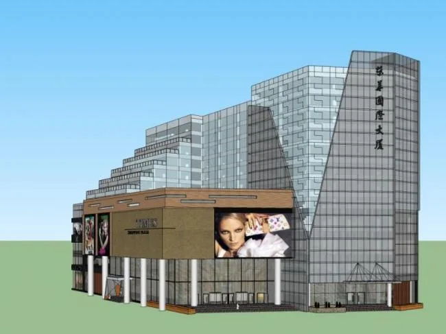 Sketchup Complex Model | Multi story Commercial Complex, Residential, Office, Modern Style
