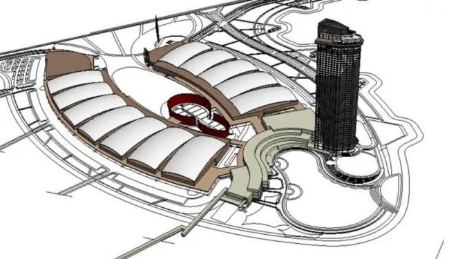 Sketchup Cultural Model | Multi story Exhibition Center, Cultural Architecture, Modern Style