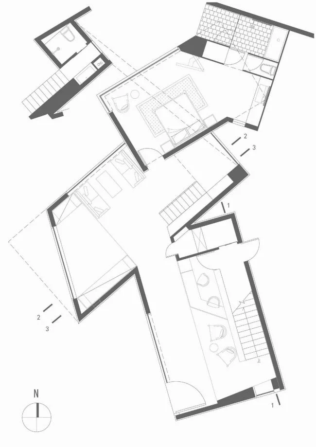 BIM Architecture | Boundless Sea, Tranquil and Distant Mood: Zhejiang Chuanshan and Other Wind Blowing People's Accommodation/Zhou Xin Architectural Design Studio