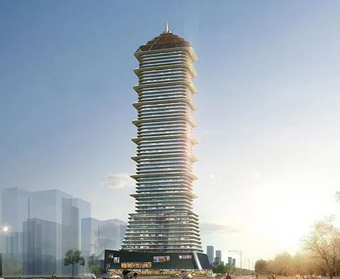 Sketchup Office Model | Tower Scheme, Modern Style, Super High Rise, Office Hotel