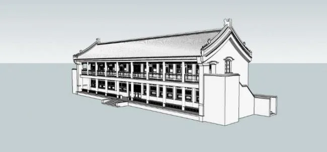 Sketchup Residential Model | Antique Residential, Chinese Style